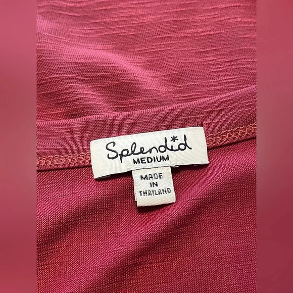 Splendid womens medium slub subwash cold shoulder top - Picture 10 of 10